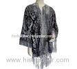 Customized lady's Nylon or silk beautiful burnout velvet shawl for winter