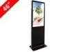 shenzhen supply Wifi Touch Kiosk Floor Standing LCD Advertising Player 46&quot; metal