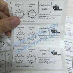 Minrui Wholesale White Rectangle QC Pass Stickers Printed Date and Logo for Tamper Evident