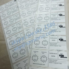 Minrui Wholesale White Rectangle QC Pass Stickers Printed Date and Logo for Tamper Evident