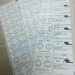 Wholesale White Rectangle QC Pass Stickers Printed Date and Logo for Security