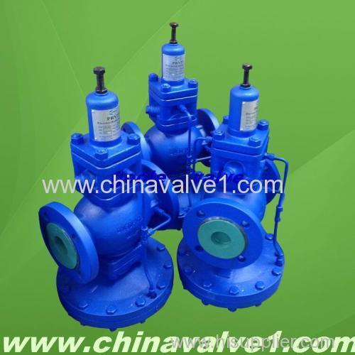 Pilot operated pressure reducing valve pressure regulator