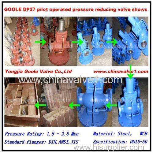 DP27 pilot operated pressure reducing valve