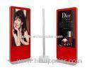 55" Red Floor Standing LCD Advertising Player IR Interactive Kiosk