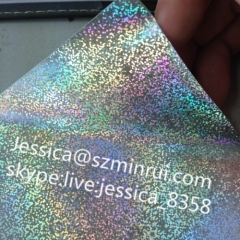 Laser Ultra Destructible Vinyl Self Adhesive Destructible Material Holographic Tamper Evident Seal Material