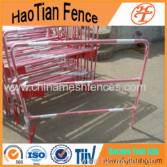 Powder Coating Crowd Control Barrier Traffic Barrier With Reflective Tape