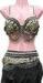 Classical Tribal Belly Dance Costumes / belly dancing outfits with shells bra and belt 2pc set