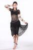 Black belly dance skirt / Belly Dance Practice Costumes Soft and stretchy lace fabric