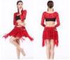 Indian bollywood Sexy belly dance practice wear clothing lace top and skirt