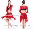 Indian bollywood Sexy belly dance practice wear clothing lace top and skirt