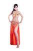 Peacock feather Professional Belly Dance Costumes with fringes / belly dancing dresses