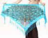 Professional Burnout velvet triangle diy belly dance hip scarf Sexy fashion