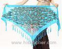 Professional Burnout velvet triangle diy belly dance hip scarf Sexy fashion