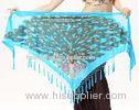 Professional Burnout velvet triangle diy belly dance hip scarf Sexy fashion