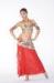 Belly dance suits bra and skirt with flower print and chiffon fabric