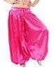 Stretchy satin harem belly dance pants , belly dancing harem pants pink , black color