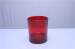 Spraying glass candle holder colored glass candle jar