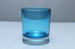 Spraying glass candle holder colored glass candle jar