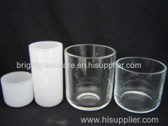 Spray painting glass candle holder for party