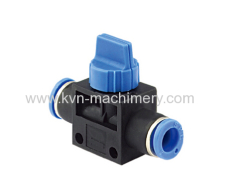 Plastic quick connect air fittings PUT series Hvff (Hand Valves)