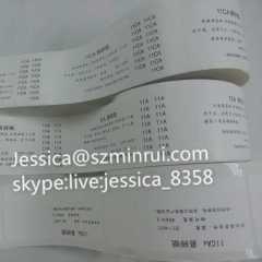 Plain Blank White Fragile Vinyl Rolls Self Adhesive Ultra Destructible Security Sticker Paper Material