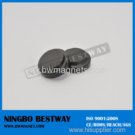 N45 Permanent NdFeB Magnets Disk Black Epoxy