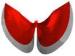 Two color piecing isis belly dancing wings folding and sewing