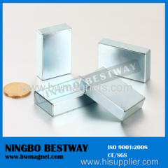 NdFeB Bar Magnets Wholesale with Blue Zinc coating