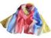 Hand drawn oblong belly dancing silk veils Size 89cm * 190cm