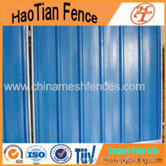 Colorful Temporary Steel Hoarding Used For Construction Sites