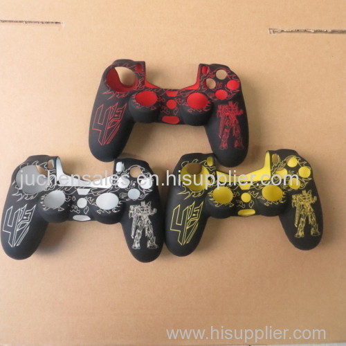 Transformers Silicone Rubber Skin Case Protective Cover Thumb Grip Set For PS4 Controller Transformers 3 Colors Mod