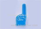 Customize Sports Foam Fingers Number One Silk Print , remove polyurethane from hands