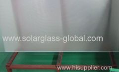 3.2mm AR coated ultra white patterned solar glass