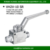DN06 high pressure 2-way hydraulic ball valve DIN 2353 SR with two mounting ball valve