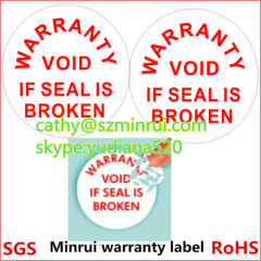 low price quality custom security mobile phone warranty stickers