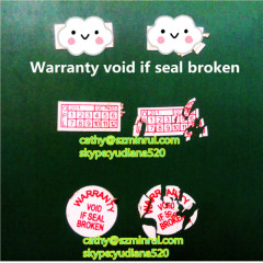 low price quality custom security mobile phone warranty stickers