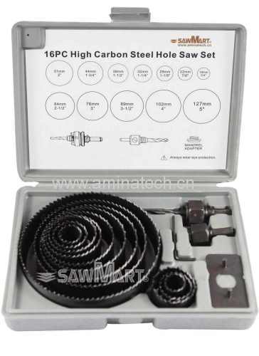 16-Piece Hole Saw Set with Case