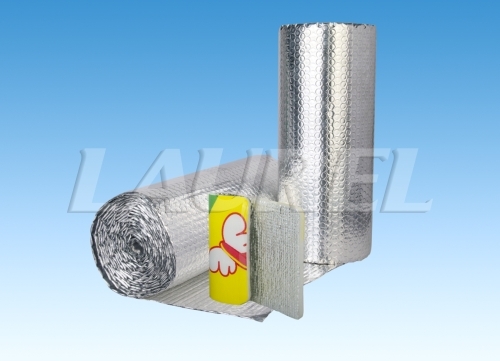 One side golden VMPET other side aluminum foil bubble for construction insulation