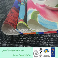 christmas plastic woven straw placemats dessert dish mat for girls &colorfulk 3d printing table mat