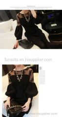 Europe and the United States plus-size women's fat mm show thin winter bud silk unlined upper garment of 53 yuan adds fe