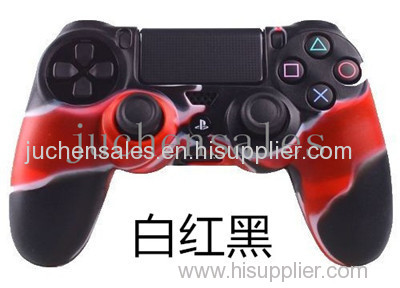 Camouflage Silicone Skin Case Protective Rubber Cover For PS4 Controller