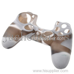 Camouflage Silicone Skin Case Protective Rubber Cover For PS4 Controller
