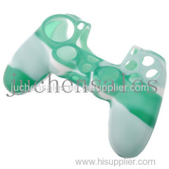 Camouflage Silicone Skin Case Protective Rubber Cover For PS4 Controller