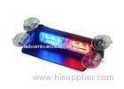 6W Linear Police Strobe Epistar LED Visor Light for auto truck trailer with Window Mount