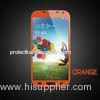 Orange Samsung S4 Tempered Glass Screen Protector with 2.5D Round Edge