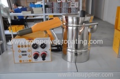 Powder Coating Gun Complete System Paint Set with Fluidizing Hopper 5lb Stainless Steel