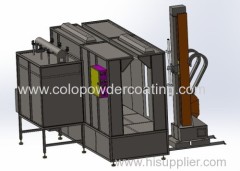 On Line Spray Booth For Powder Coating