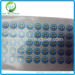 Transparent pvc/pp/bopp sticker for cosmetics custom label sticker