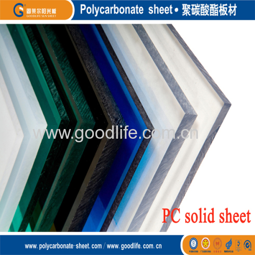 polycarbonate solid sheet building material
