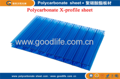 polycarbonate hollow blue sheet building material